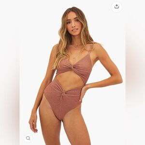 NWT Beach Riot Aviva Desert Mirage One-Piece Swimsuit L